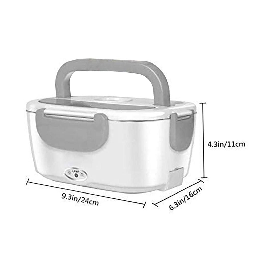 3 In 1 Electric Lunch Box Mobile Stainless Steel Lunch Box Car Kitchen Dual-use