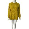 New Autumn and Winter Knitted Twist Loose Round-neck Knitted Sweater, Thickened Pullover Sweater with Thick Stitches