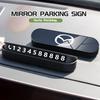 Car Temporary Parking Telephone Sign Phone Number Plate Auto Accessories For Mazda 3 CX3 CX4 CX5 CX7 CX8 CX9 CX30 RX7 Atenza BM5