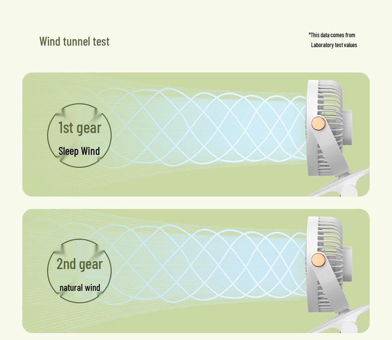 New Rechargeable USB Clip Fan: Wall-Mounted/Desktop for Dorms & Homes