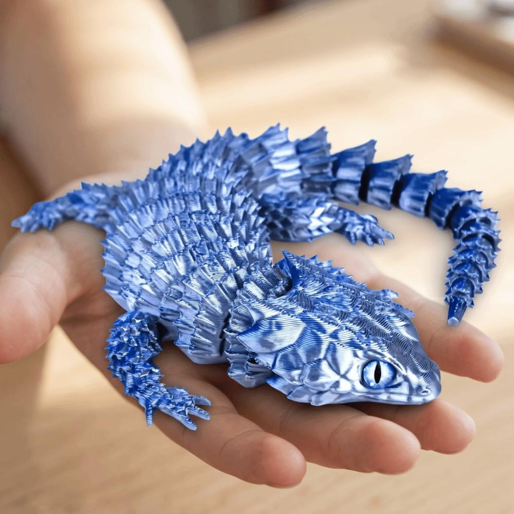 Красочная 3D-печатная ящерица Гибкая статуэтка ящерицы Фигурка животного Фигурки ящериц Декор для дома