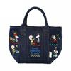 Сумка-тоут Deli Snoopy в джинсовом стиле, вышивка 8398 01 В честь [Routeto] IP.Deli.Shishu.Peanuts-0B