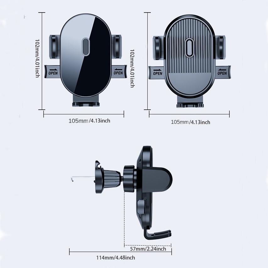 Air Vent Car Phone Holder Mount - Hands-Free Easy Clamp Cradle Cell Phone Holder for Vehicle Fits All 4 to 7 Inch Phones