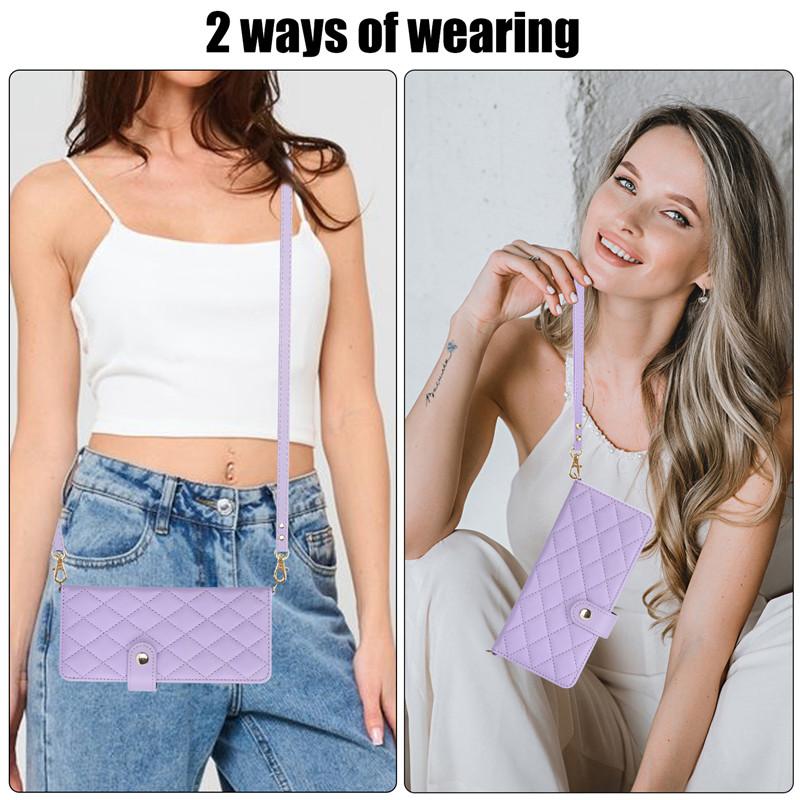 Роскошный кожаный чехол-бумажник с ремешком через плечо для телефона с картой для Samsung Galaxy Z Fold 5 4 3, откидная крышка-подставка с веревкой на запястье