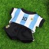 (Only Clothes) 17 Cm Labubuuu Football Size 10 Garment Baby Size 7 Pendant Doll Clothing DIY Sportswear Boy Gift Toy
