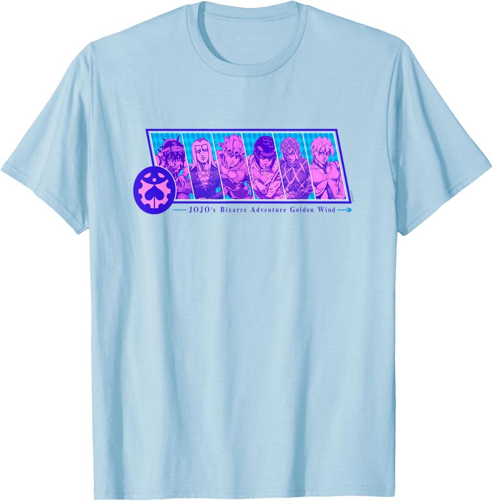 JoJos Bizarre Adventure Group Crest Badge Anime Fashion Casual Funny TShirt S6XL Summer