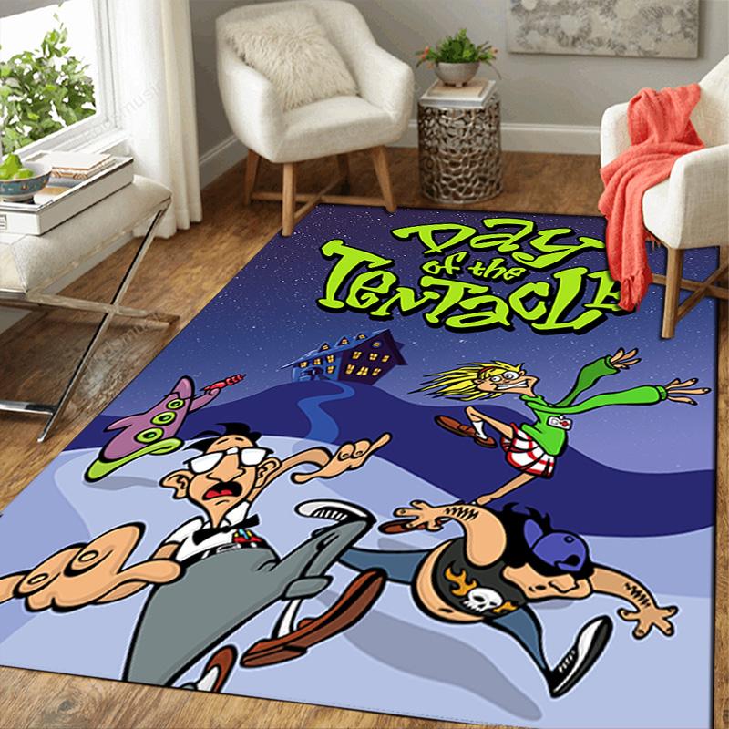 Day of the Tentacle Rug Floor Mat for Living Room or Bedroom Soft and Comfortable Carpet a Gift for Birthday and Holiday.DFF0925016