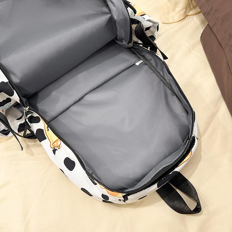 Мультяшный студенческий школьный рюкзак большой вместимости, легкий, женский рюкзак с кошельком для монет