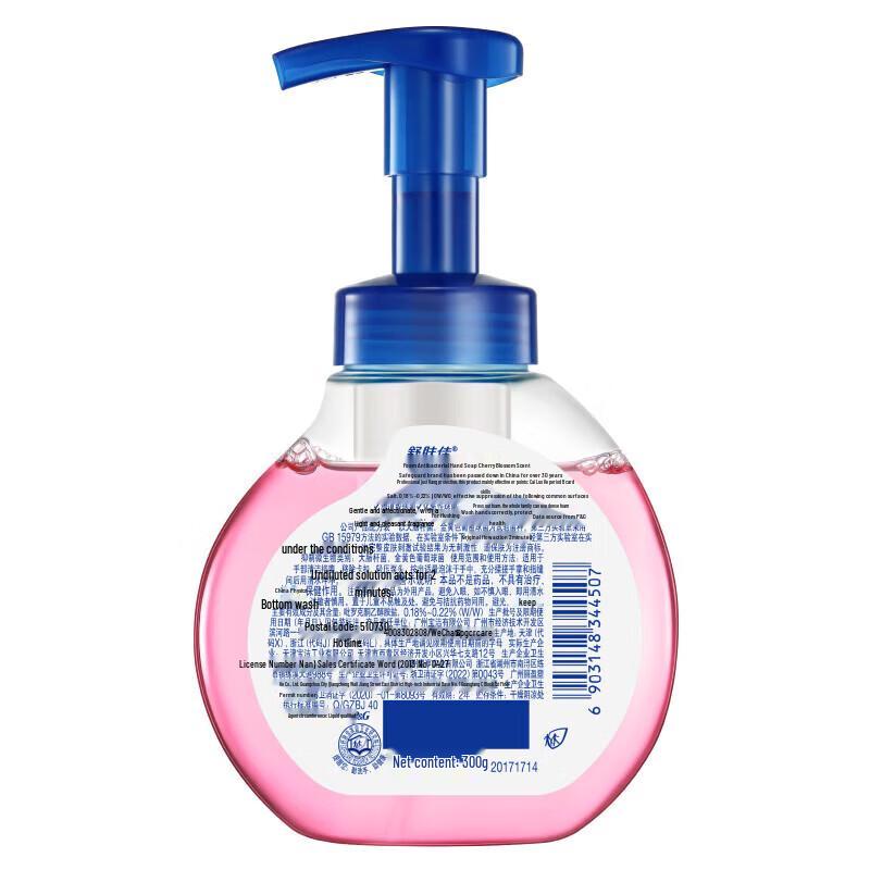 Safeguard Cherry Blossom Antibacterial Foaming Hand Wash, 300g 6-Pack