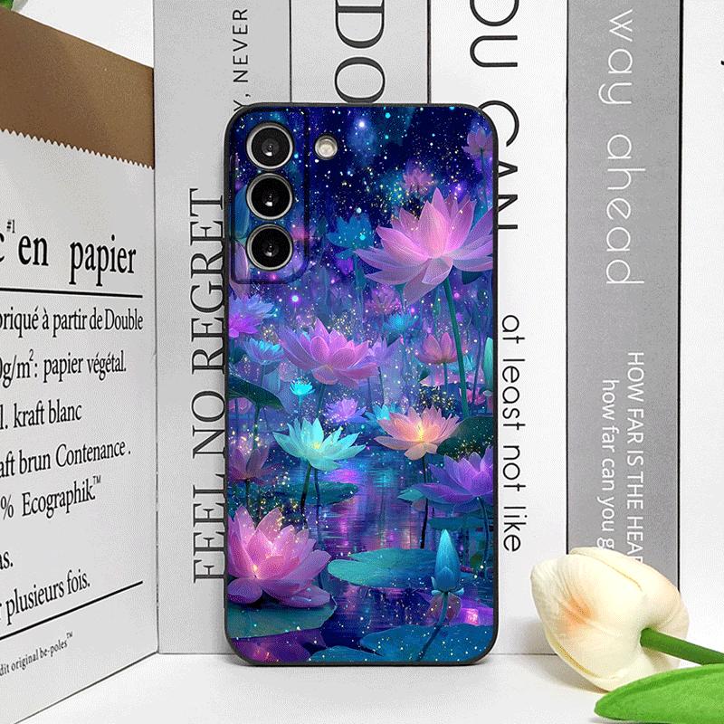 Роскошный Чехол для Телефона с Рисунком Белого Пиона для Samsung Galaxy S25 S24+ S23 Ultra S22 Plus S20 S21 FE M53 M34 5G Мягкие Чехлы