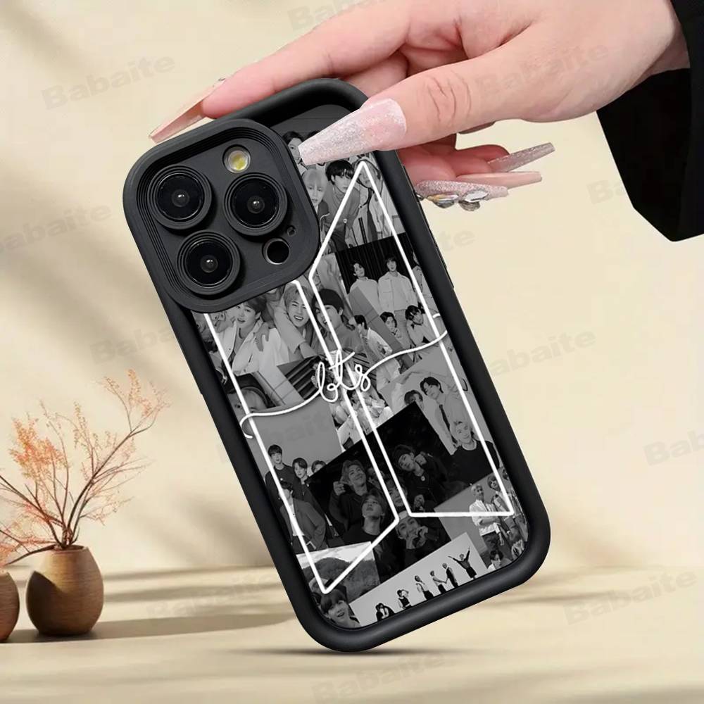 K-Pop Мультяшные Парни B-BT21S Чехол для Телефона Для IPhone 17 16 15 14 13 12 11 Pro Max 16E Plus INS Мягкий Чехол