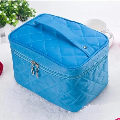 Cosmetic Box New  Quilted Professional Cosmetic Bag Women's Large Capacity Storage Handbag Travel Toiletry Makeup Bag sac