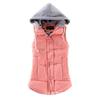 Casual hooded cotton vest women, removable sweater hat cotton vest, basic versatile women's clothing vest, one generation