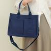 Холщовая сумка для женщин, вместительная сумка с несколькими карманами, модная сумка с диагональным ремнем, сумка с широким плечевым ремнем, сумка-тоут
