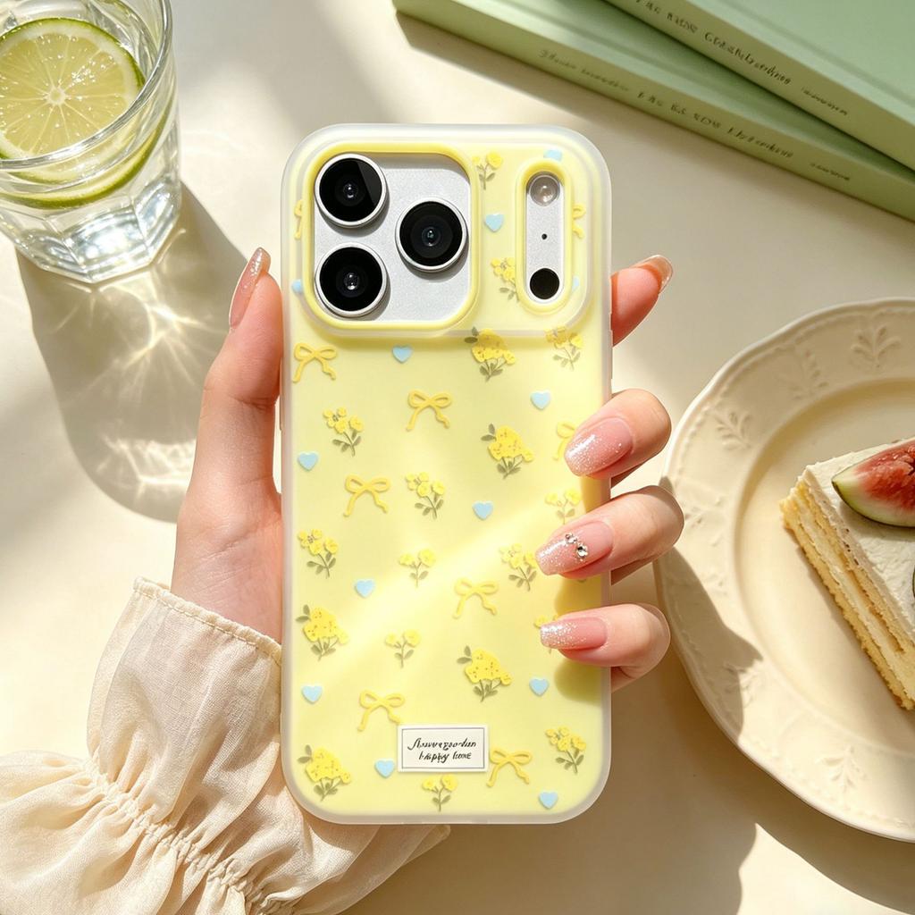 Цветок-бант подходит для Huawei niche iPhone16/17pm Apple чехол матовый pura чехол для мобильного телефона женский премиум