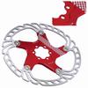 203mm Floating Disc Six Bolts Bicycle Mountain Bike Brake Disc Cycling Accessory(redsilver )