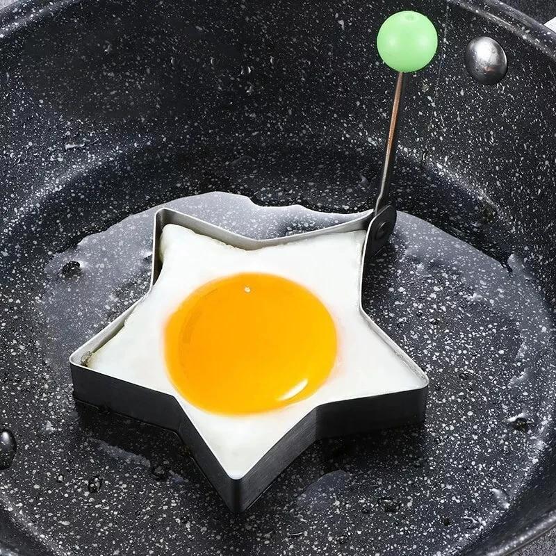 1/5 шт. Форма для жарки яиц в виде сердца из нержавеющей стали, формочка для яиц, для завтрака, выпечки, кольца для омлета, кухонные инструменты, кухонные аксессуары