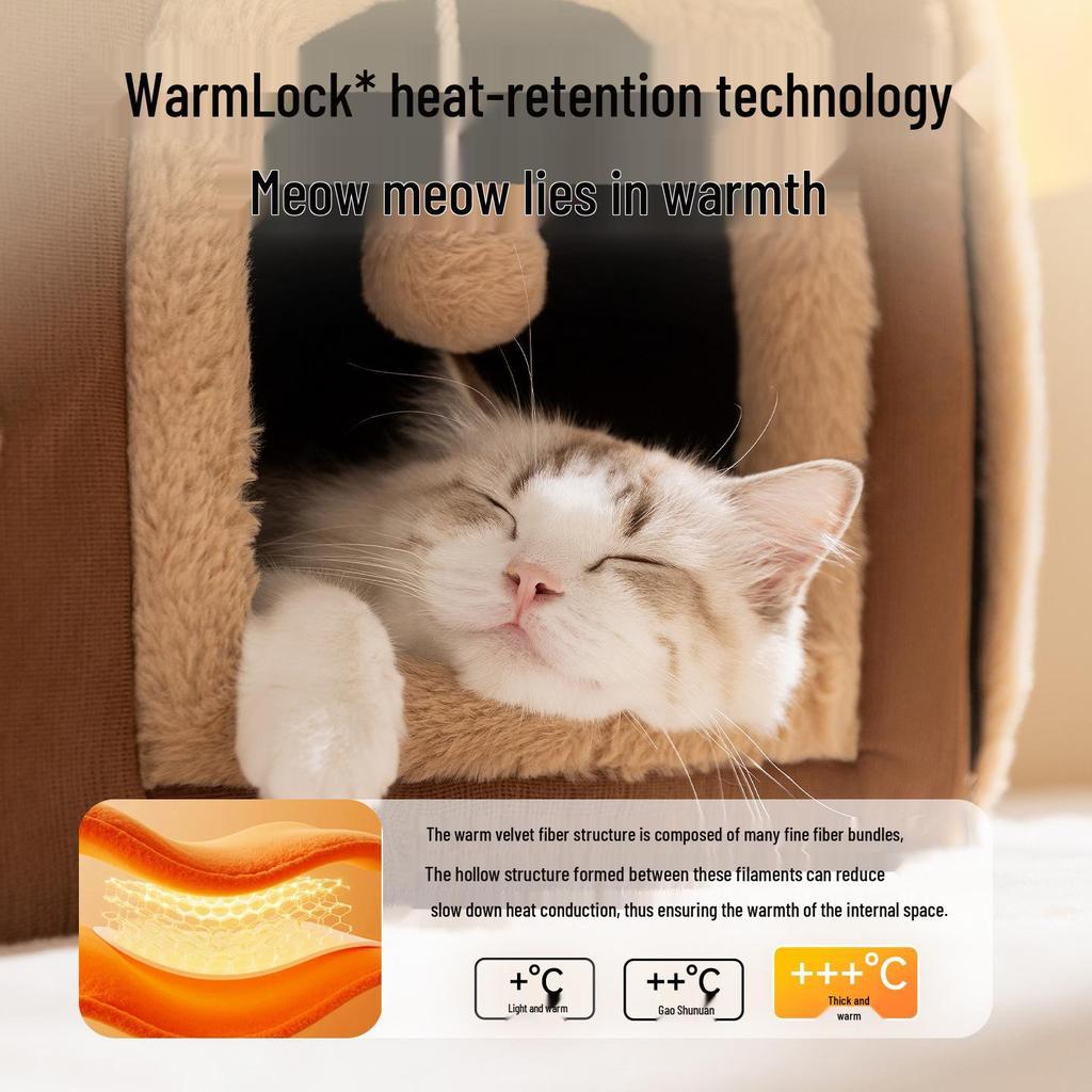 Трансграничная кошачья вилла: Уютное осенне-зимнее гнездышко для котят и собак