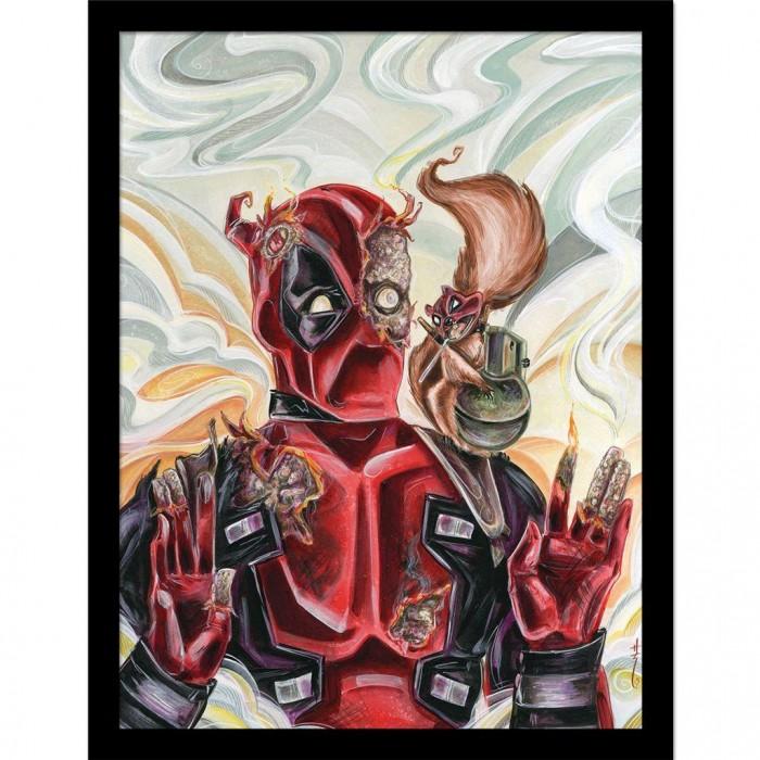 Deadpool Абстрактный постер в рамке