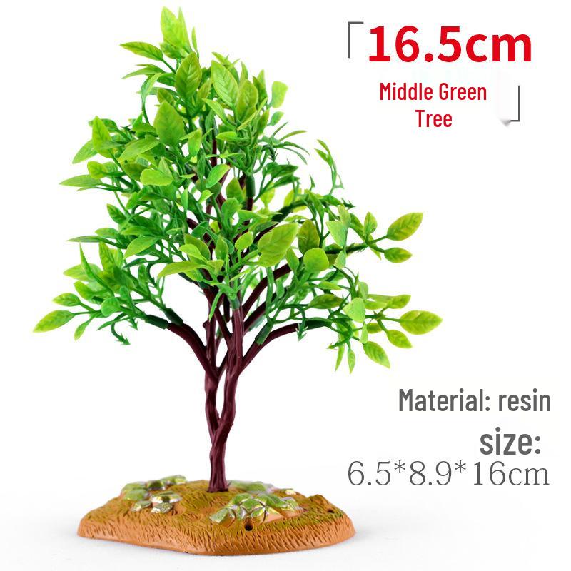 Aquarium Rockery Ornament: Bonsai Micro Landscape with Water-Absorbing Stones & Simulated Plants.