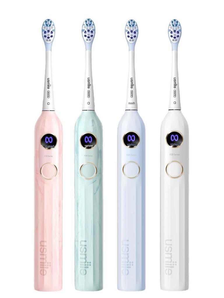 Smile Plus U-Smile Electric Toothbrush Y20: Unisex Couple Model with Smart Screen & Voice Features In Gift Box Set