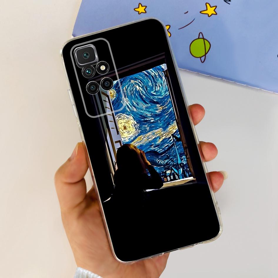 For Xiaomi Redmi 10 Case Fashion Butterfly Clear Silicone Soft TPU Protective Cover For Xiaomi Redmi 10 Prime 2022 Redmi10 Coque