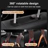 Car Seat Back Hook Premium Suede Metal Auto Hanging Hook Universal Hanger for Rear Seat