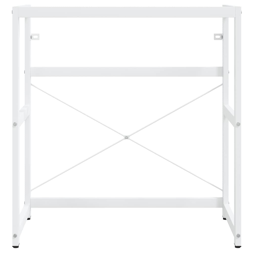 Bathroom Vanity Unit with Basin White Iron