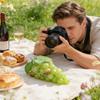 Искусственные Фотоаксессуары Фрукты Имитация Реалистичные Искусственные Виноград Декор для Ужина Домашняя Кухня Столовая Ресторан Декор