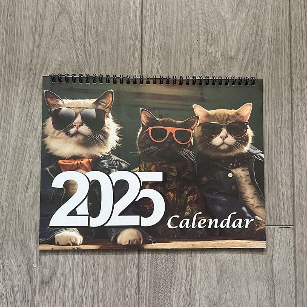 Original Illustrations 2025 New Year Calendar Dark Fores Hanging Wall Calendary New Year Gifts