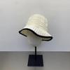 Age-reducing new fungus edge knitted bucket hat spring and summer basin hat showing small face soft top sun hat