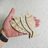 40 шт. Деревянные заготовки в форме рыбок, Морские животные, DIY поделки, Деревянные спилы в форме рыбок, Рустикальный декор ручной резьбы для стен, Сад, Патио