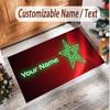 Personalized Crystal Velvet Carpet Morocco Football Pattern Non Slip Floor Rug