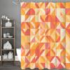 Желтая Современная Геометрическая Креативная Графическая Шторка для Душа, Декоративная Шторка для Ванной, Водонепроницаемая Шторка для Душа с Крючком