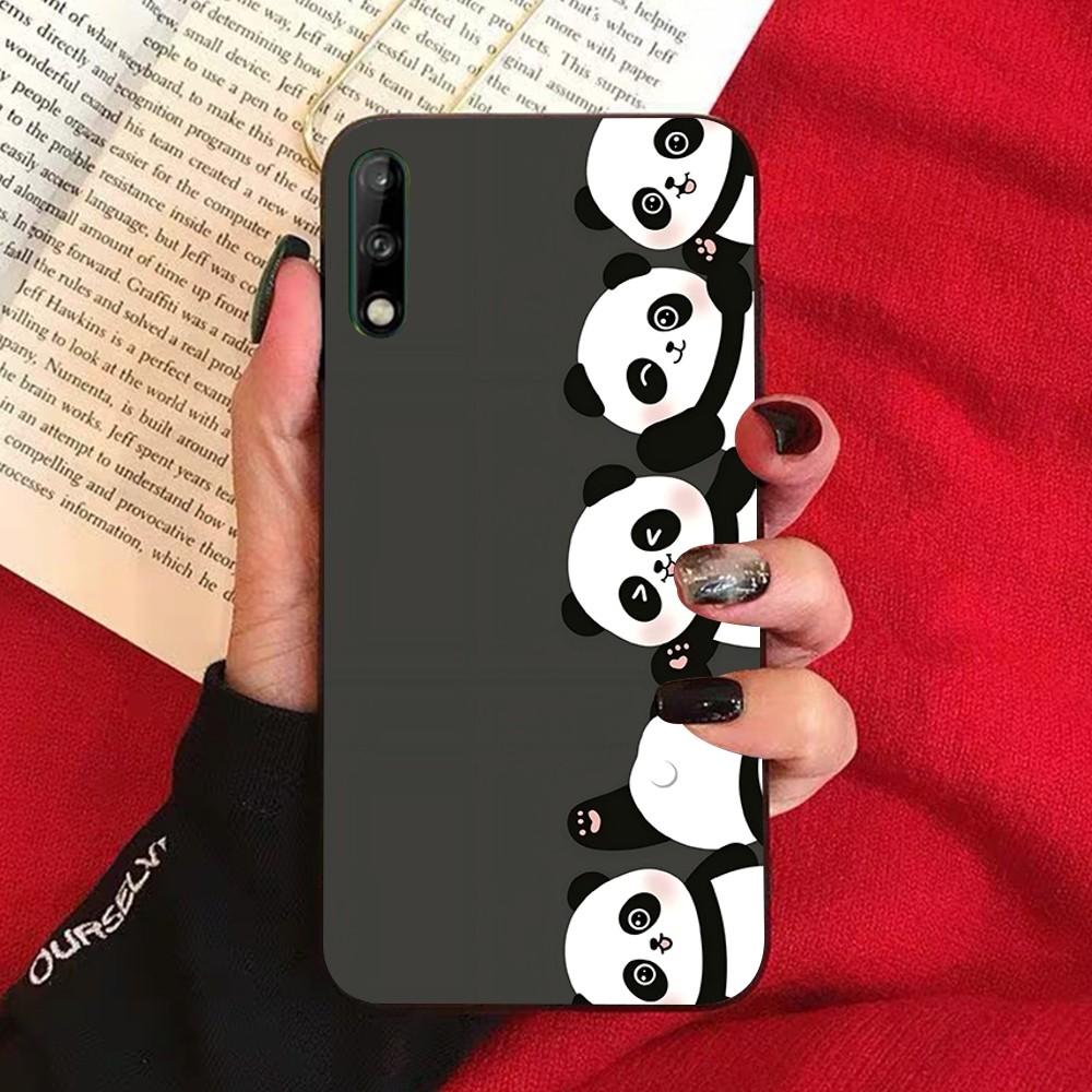 Anime Cute Panda Phone Case For Huawei Honor 10 lite 9 20 7A 9X 30 50 60 70 pro plus Soft Silicone Cover