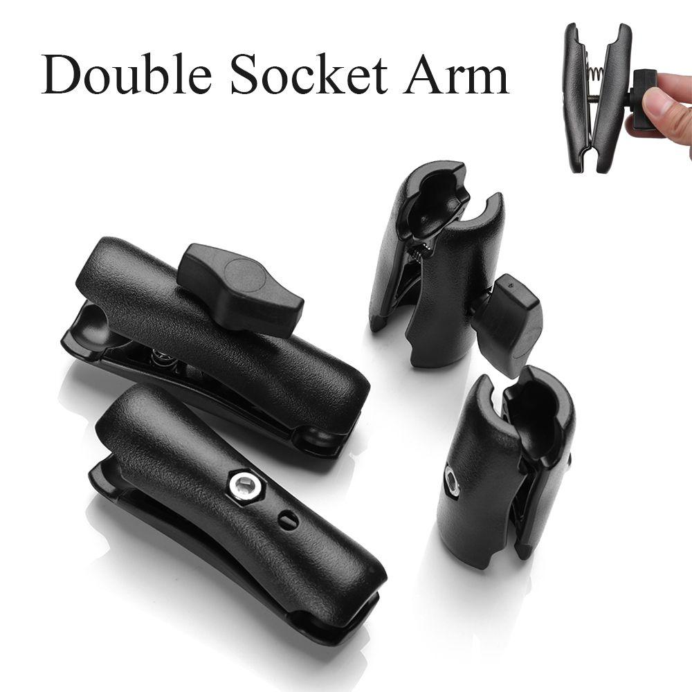Motorcycle Action Camera Accessories Phone Holder Ball Bases for Ram Mount Double Socket Arm