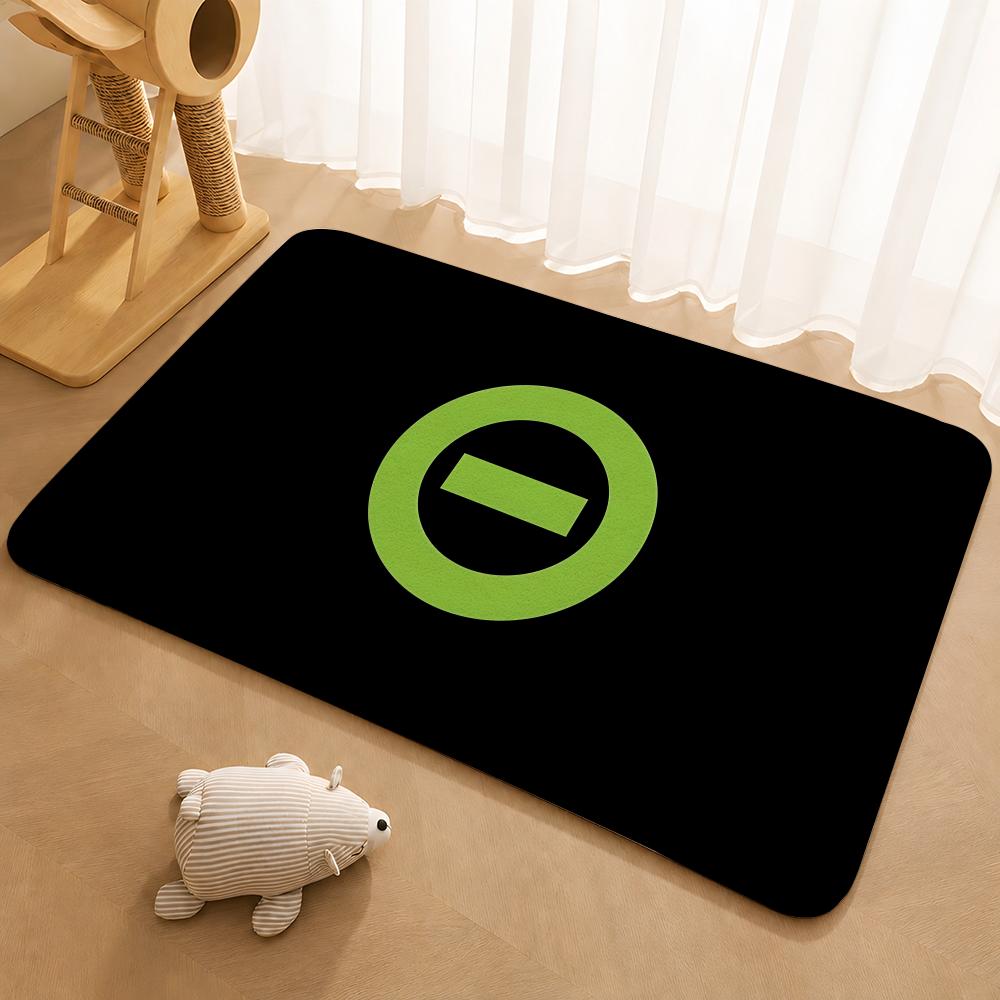 Type O Negative Anime Floor Mat Floor Mat Soft Flannel Non-Slip Door Rug for Living Room