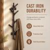 Cast Iron Wall Hook Vertical Coat Rack Rustic Branch Hook  Entryway