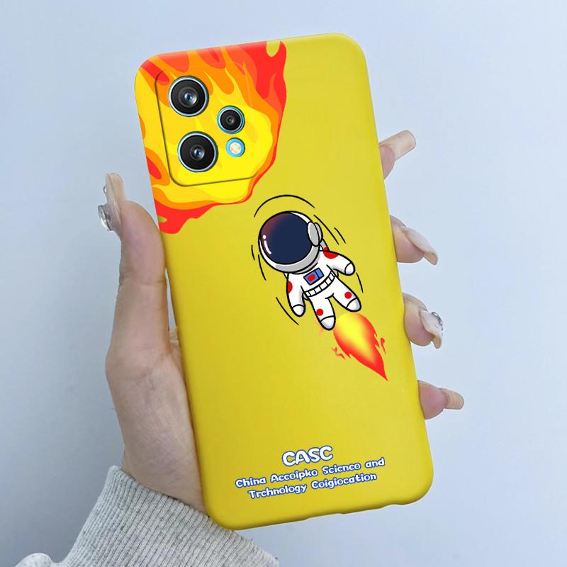 Чехол для телефона Realme 9 Pro Plus RMX3392 RMX3393 Дизайн 'Цветочная Девочка' Мягкий Силикон ТПУ Задняя Панель Для Realme9 4G RMX3521 Чехлы