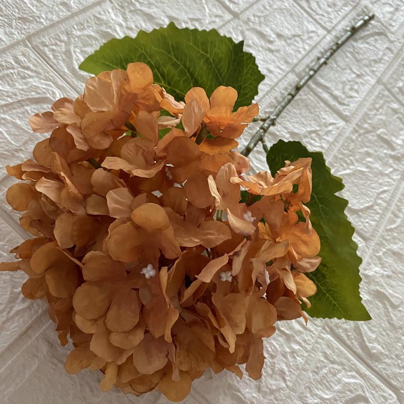 Hydrangea Artificial Silk Flower Lifelike Single Stem For Wedding Home Decor