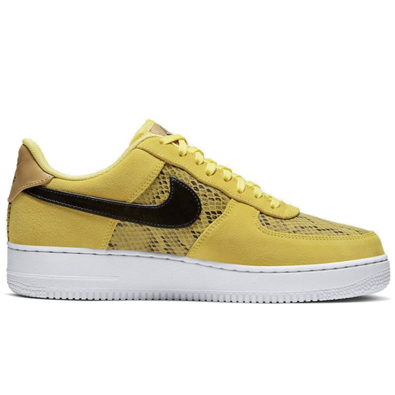 Nike Кроссовки Air Force 1 Low Желтая змеиная кожа BQ4424-700