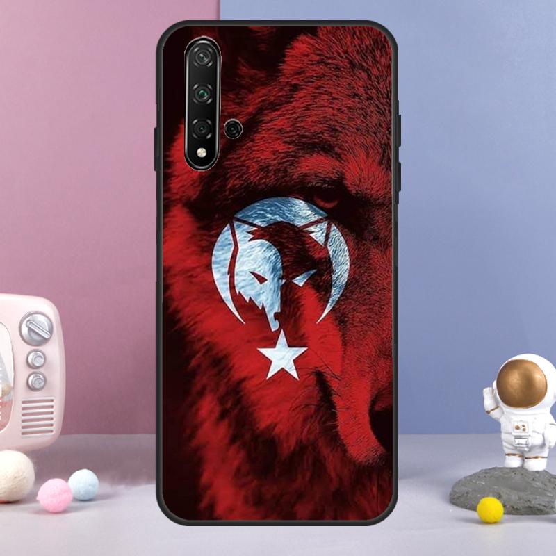 Чехол с турецким флагом для Huawei Nova 9 10 SE 3i 7i 8i 11i 12i Y60 Y61 Y70 Y72 Y73 Y90 Y91 P20 P30 P40 Lite