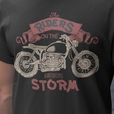 Vintage Motorcycle Rider Shirt | Biker Lifestyle Tee | Retro Cafe Racer Motorcycle Shirt | Riders On The Road Graphic Tee | Biker Lover Gift