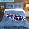 Tennessee Logo Art 3pcs Bedding Set,Including 1pc Duvet Cover And 2pcs Pillowcases Perfect Gift for Christmas,Ideal for Bedroom, Dormitory