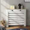 95.5H X 111Wcm Radiator Cover With Drawer White