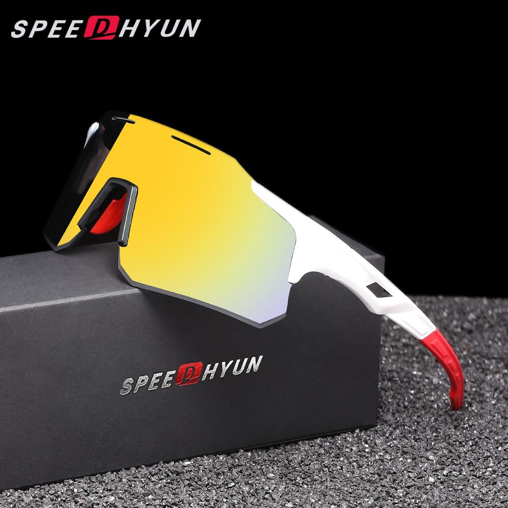 SPEEDHYUN Поляризованные солнцезащитные очки UV400 Защита Ретро Дизайн