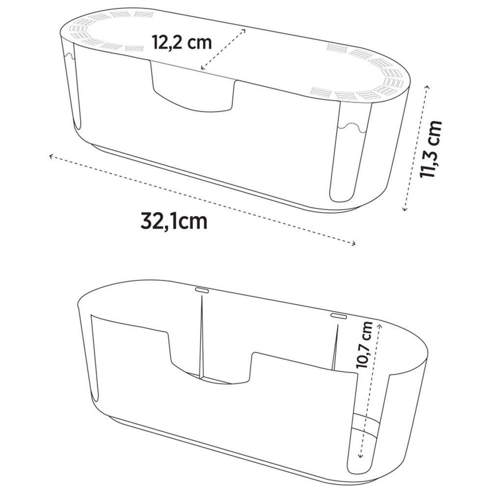 White cable container