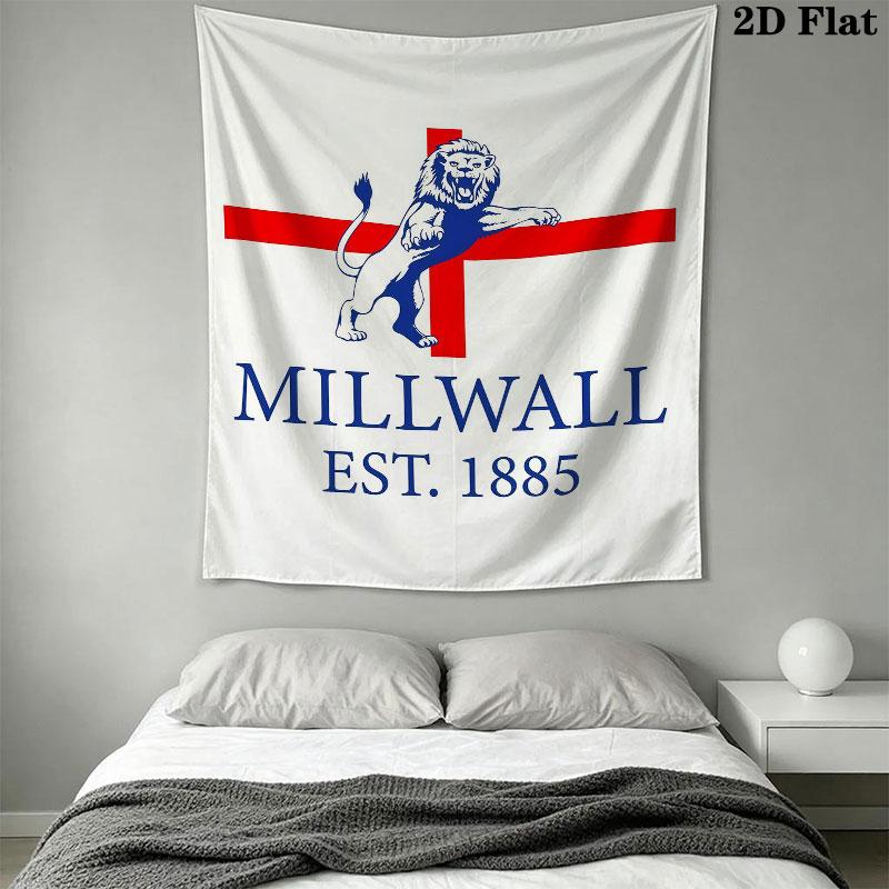 Millwall logo Wall Hanging Printed Fabric Blanket Decorative Tapestries for Bedroom Living Room Home Decor