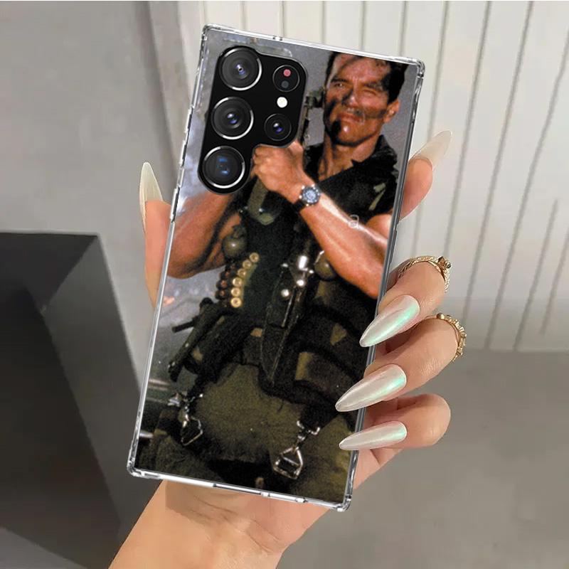 Чехол для телефона Arnold Schwarzenegger Terminator для Samsung Galaxy S25 S24 S23 Ultra S22 S21 Plus S20 FE S10 + S10E S25U Мягкая печать
