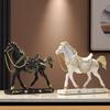 1Pc Craft Decorations Fortune Synthetic Resin Affordable Luxury Horse Ornament Gift Home Decoration